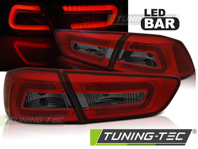 Mitsubishi Lancer 8 Sedan 08-11 Red Smoke Led Bar