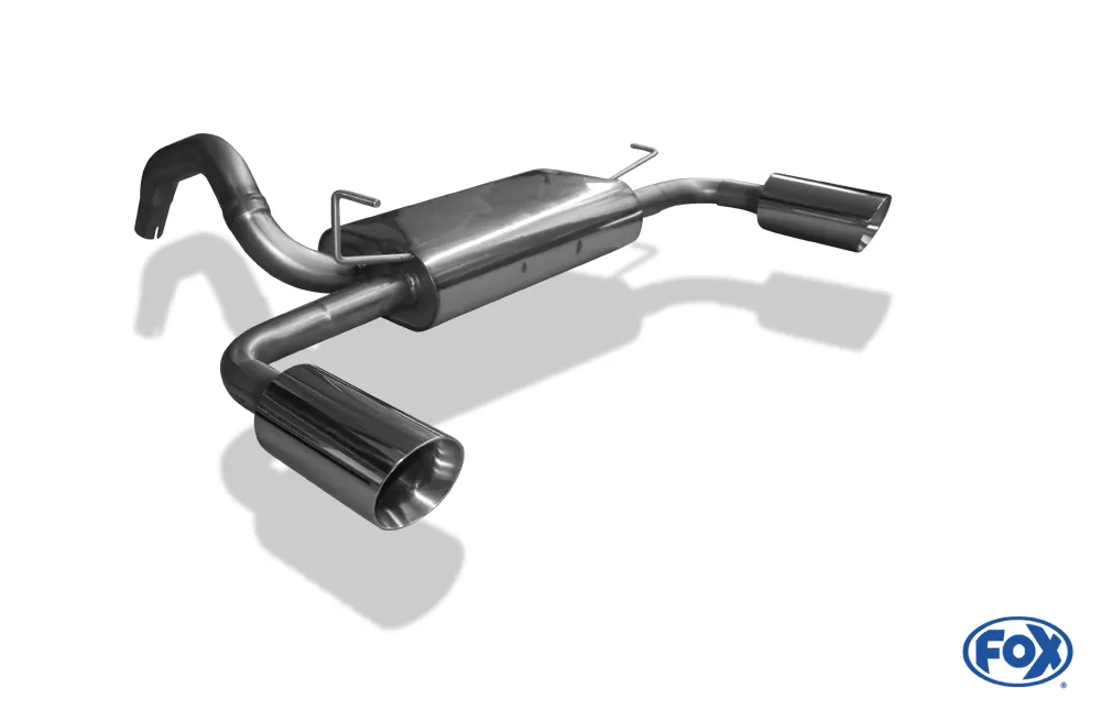 Fiat 500 Abarth  Endschalldämpfer quer Ausgang rechts/links - 1x100 Typ 25 rechts/links