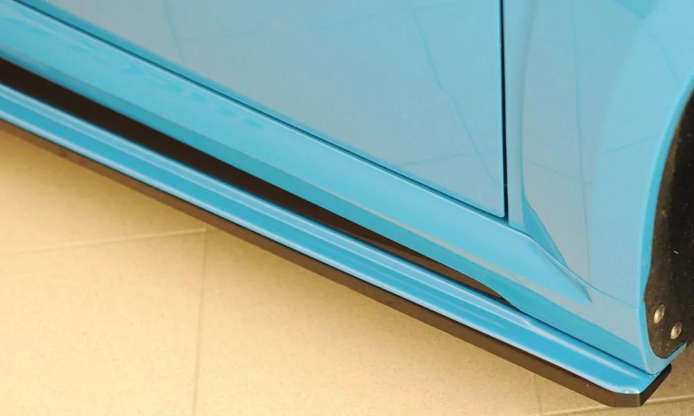 Rieger Seitenschweller rechts ansatz (ca. 19mm) matt schwarz für Audi TTS (8J-FV/8S) Coupé 09.18- (ab Facelift)