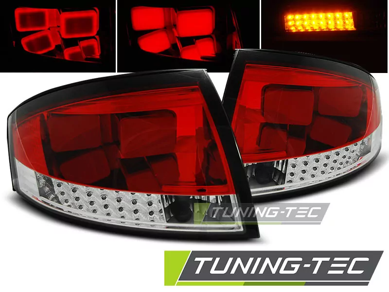 Led Tail Lights Red White Fits Audi Tt 8n 99-06