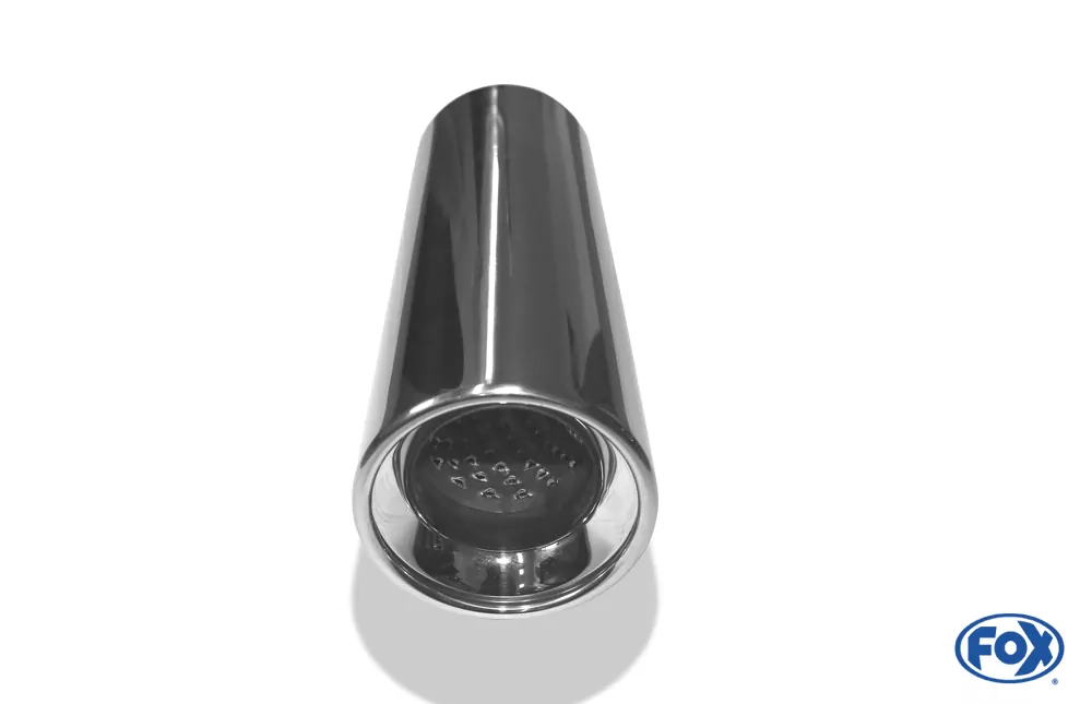 Anschweißendrohr Typ 13  Ø 100 mm / Länge: 300 mm  - rund / eingerollt / gerade / mit Absorber