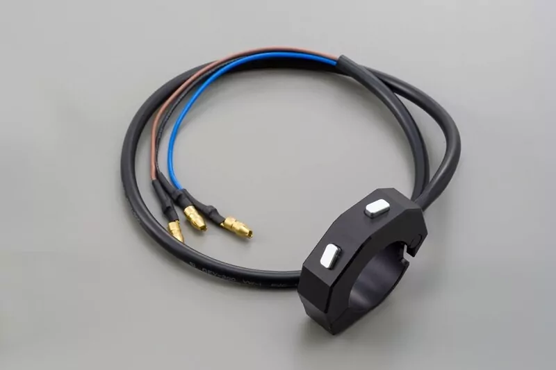 DAYTONA Externe CNC Tasterarmatur mit 2 Taster, schwarz, für 7/8 & 1 Zoll Lenker