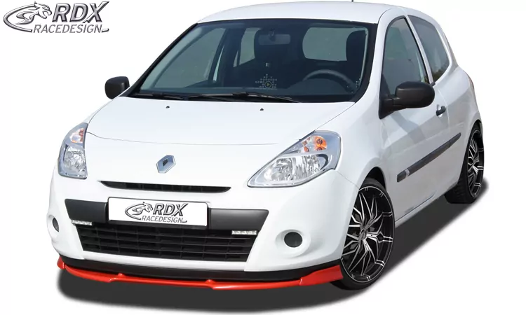 RDX Frontspoiler VARIO-X für RENAULT Clio 3 Phase 2 (nicht RS) Frontlippe Front Ansatz Vorne Spoilerlippe