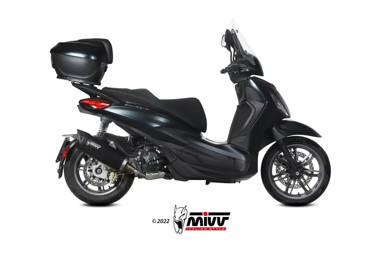 MIVV MOVER Edelstahl Schwarz PIAGGIO Beverly 300 21-22