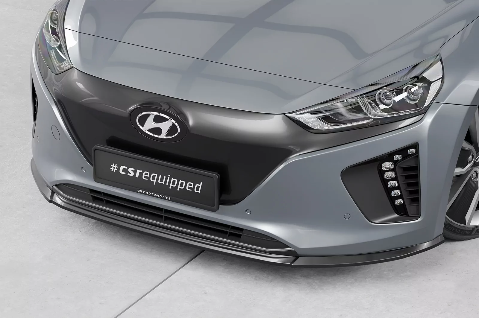 Cup-Spoilerlippe mit ABE für Hyundai Ioniq CSL594 Schwarz Strukturiert