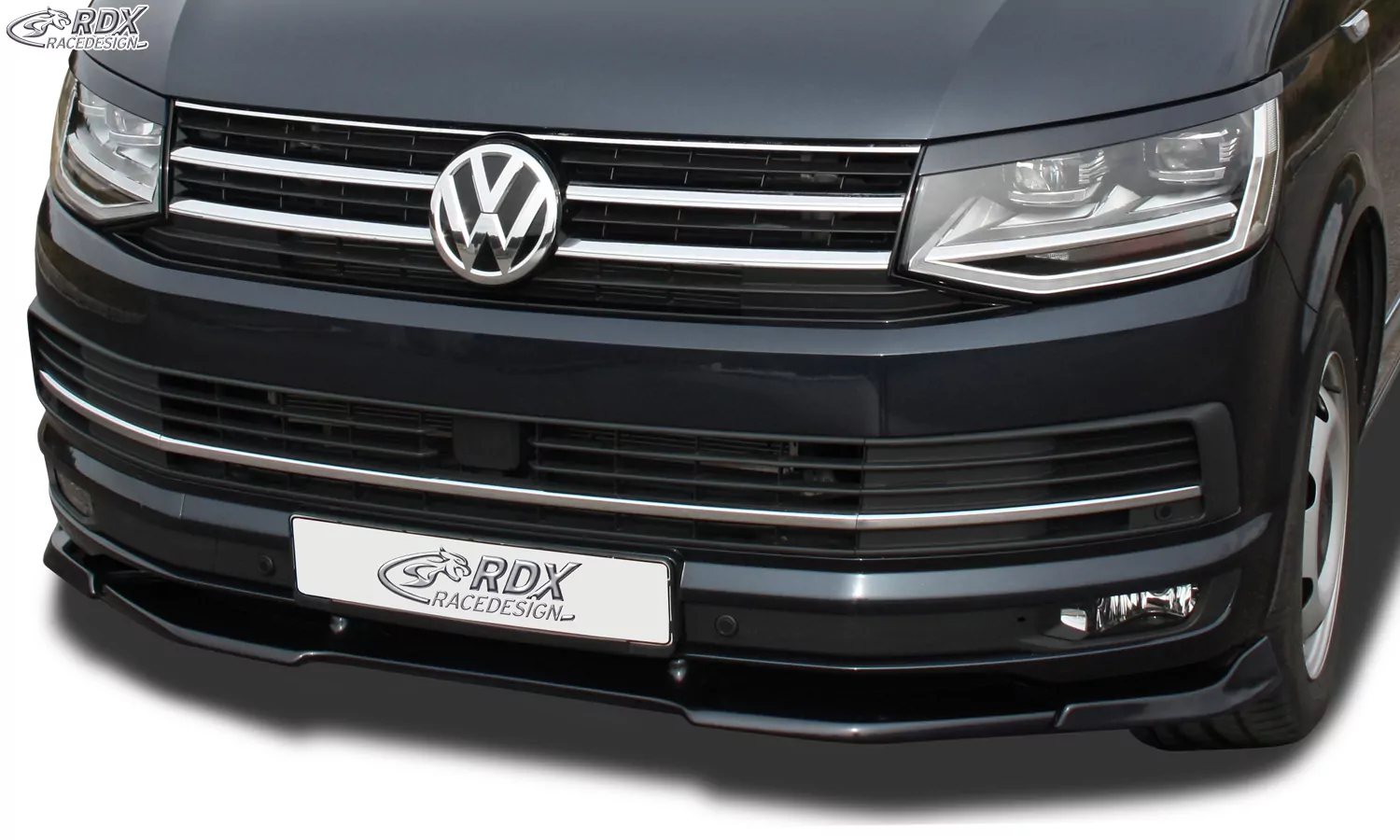RDX Frontspoiler VARIO-X VW T6 2015+ (für werkseitig lackierte und unlackierte Stoßstange) Frontlippe Front Ansatz Vorne Spoilerlippe