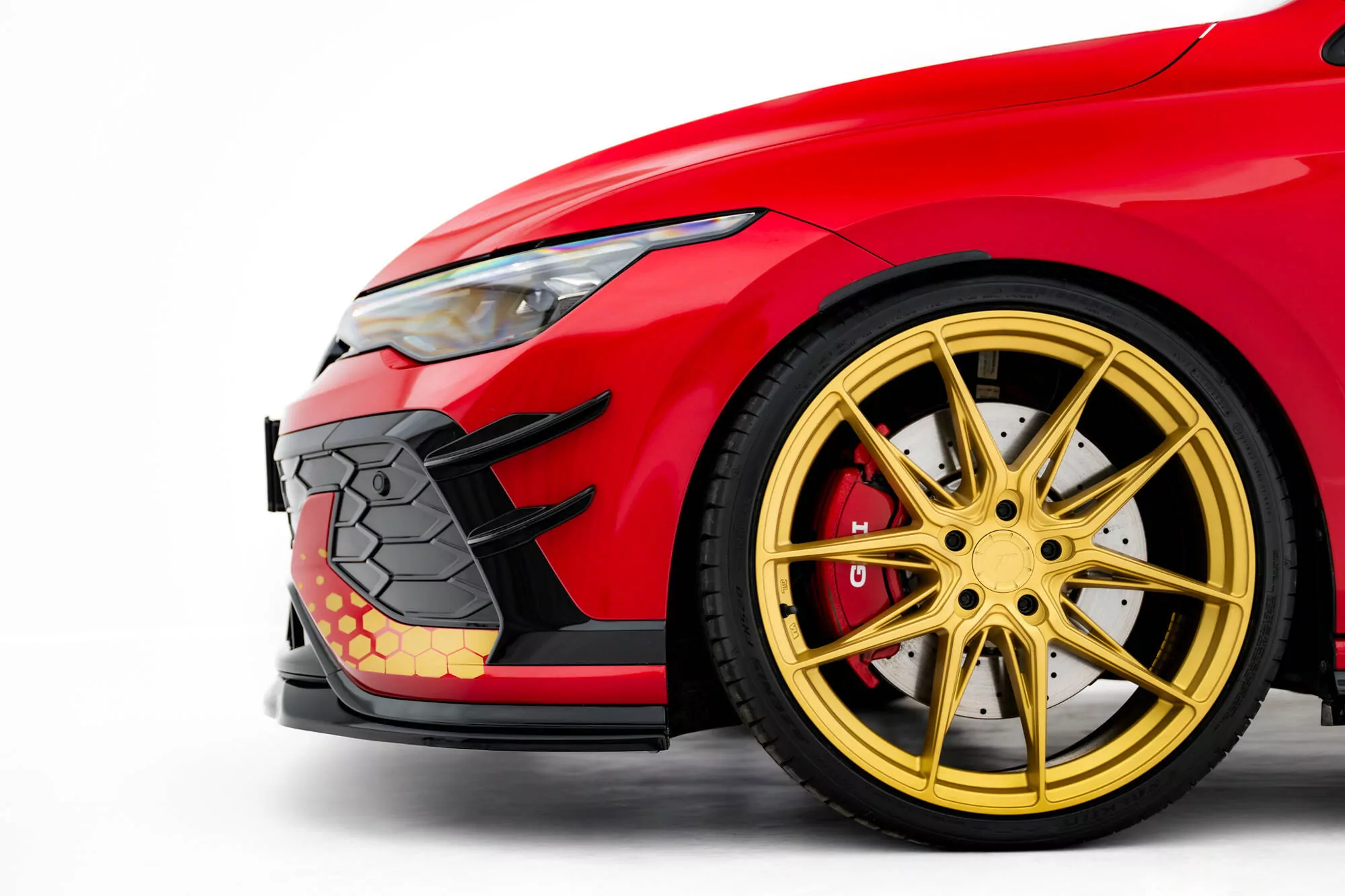 Stoßstangenflügel Vorne (Canards) Volkswagen Golf GTI Clubsport Mk8 Facelift