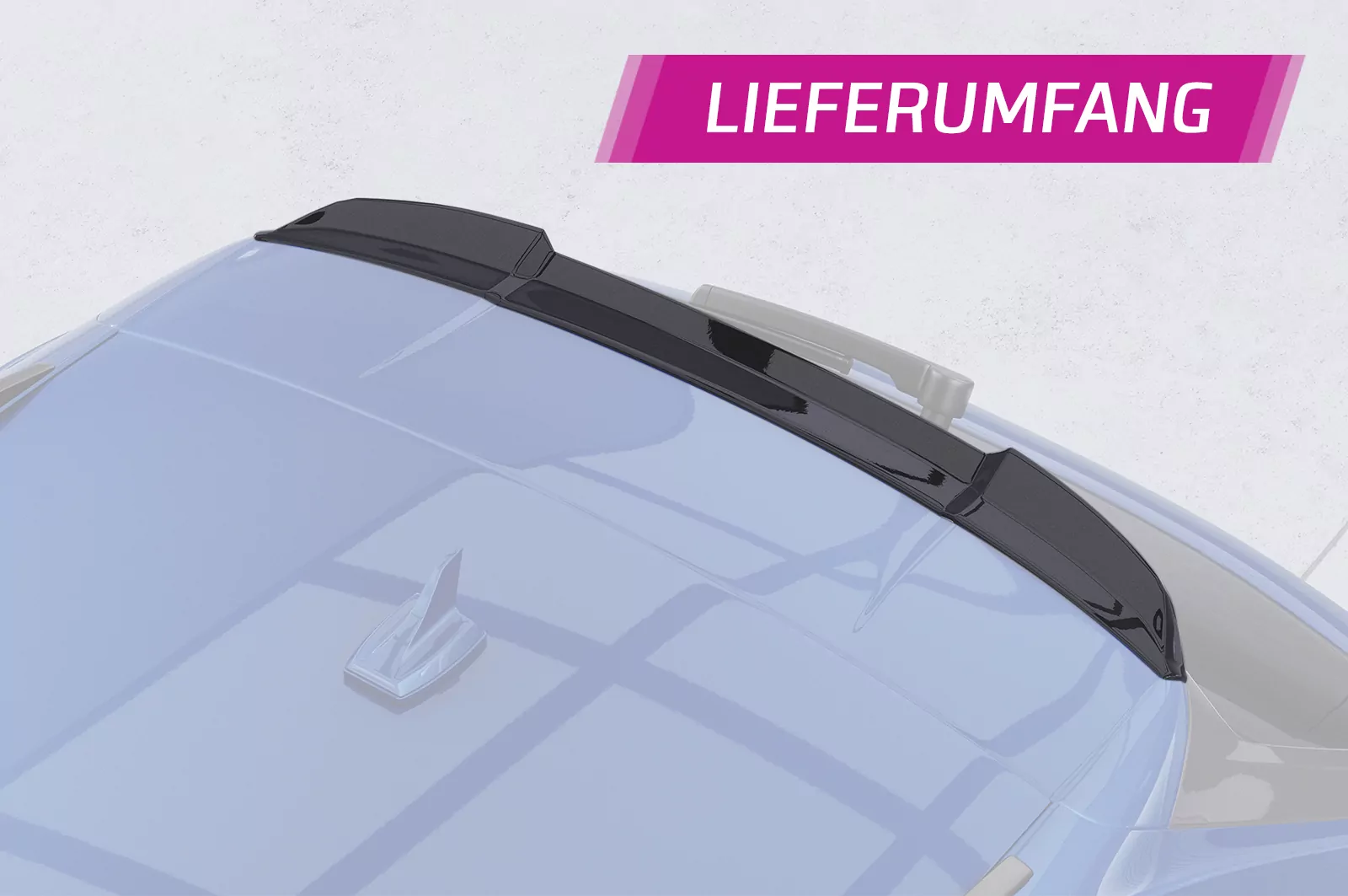 Heckflügel mit ABE für Audi A4 B9 (Typ 8W) Avant HF577 Strukturiert (schwarz matt)