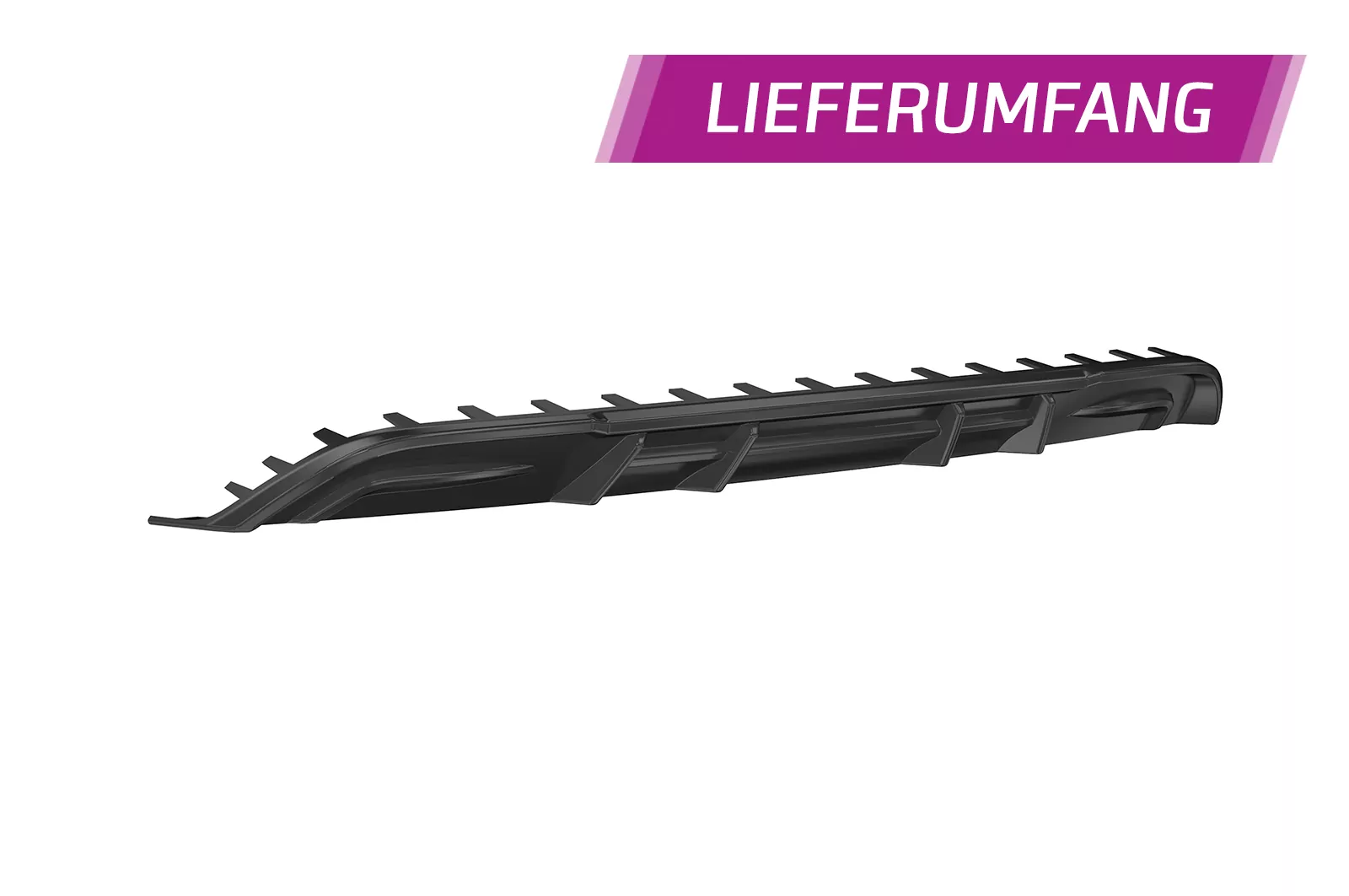 Heckansatz für VW Golf 7 Variant Basis HA292 Schwarz Strukturiert