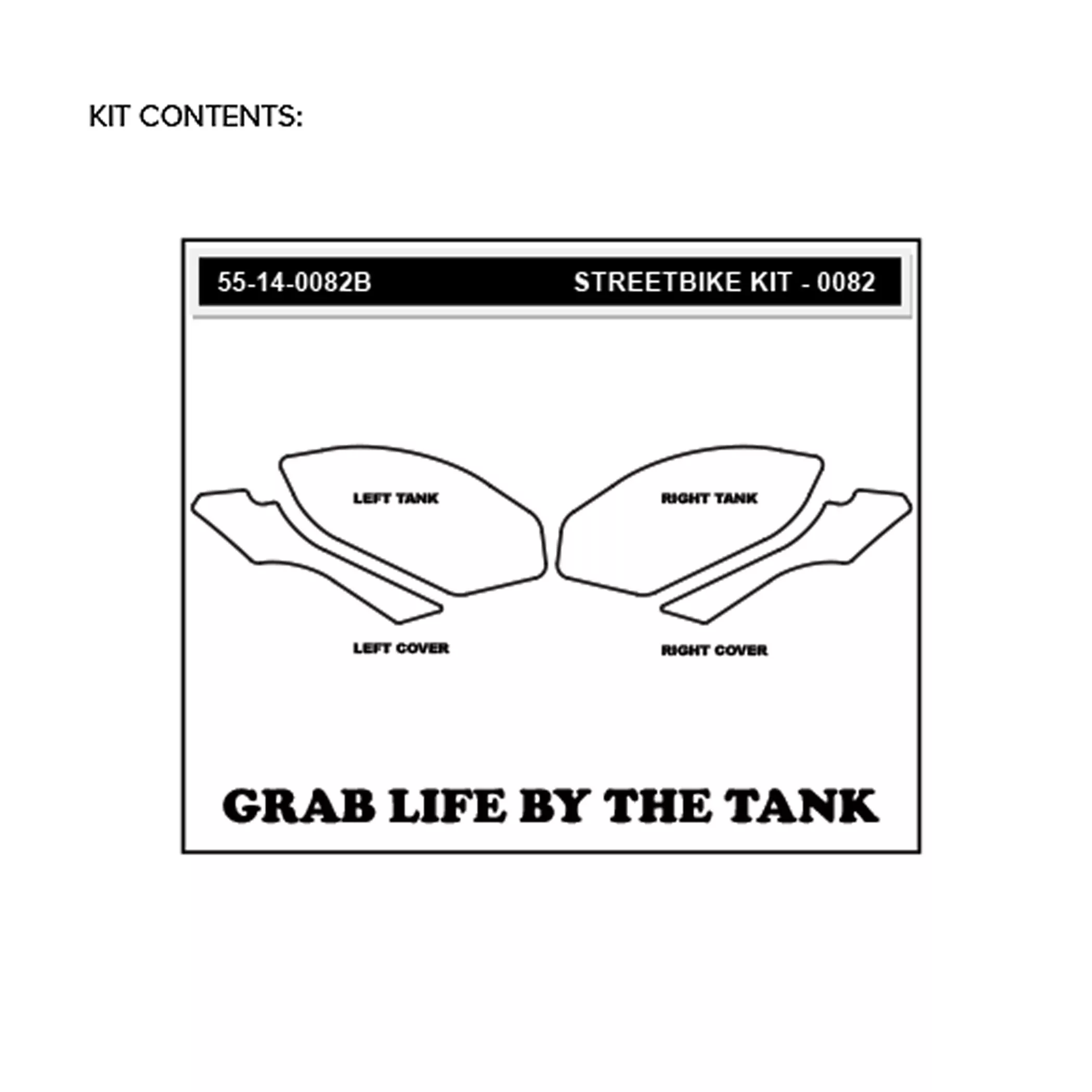 Stompgrip Traction Pad Icon für BMW HP4 13-15 Schwarz