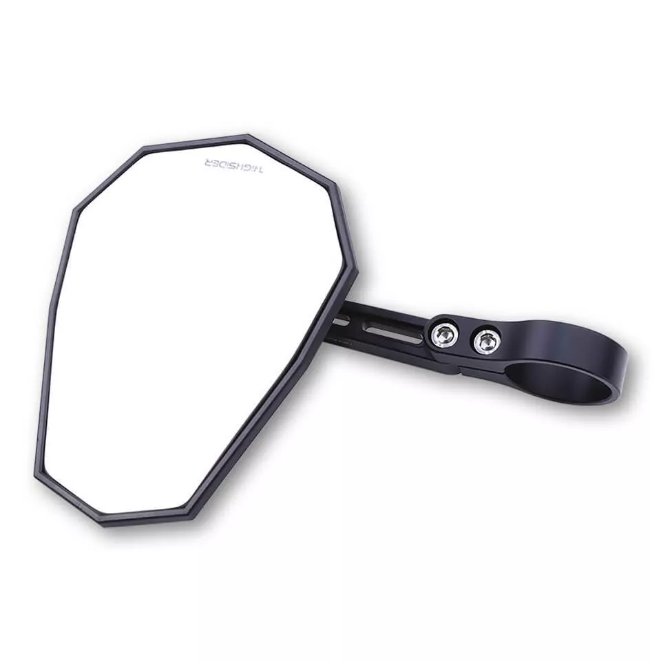 HIGHSIDER pro Stealth-X5, Lenkerendenspiegel, Kurz, Matt-Schwarz (1 Stk.)