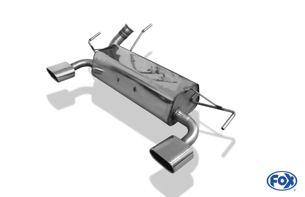 Peugeot 206 RC  Endschalldämpfer quer Ausgang rechts/links - 135x80 Typ 52 rechts/links