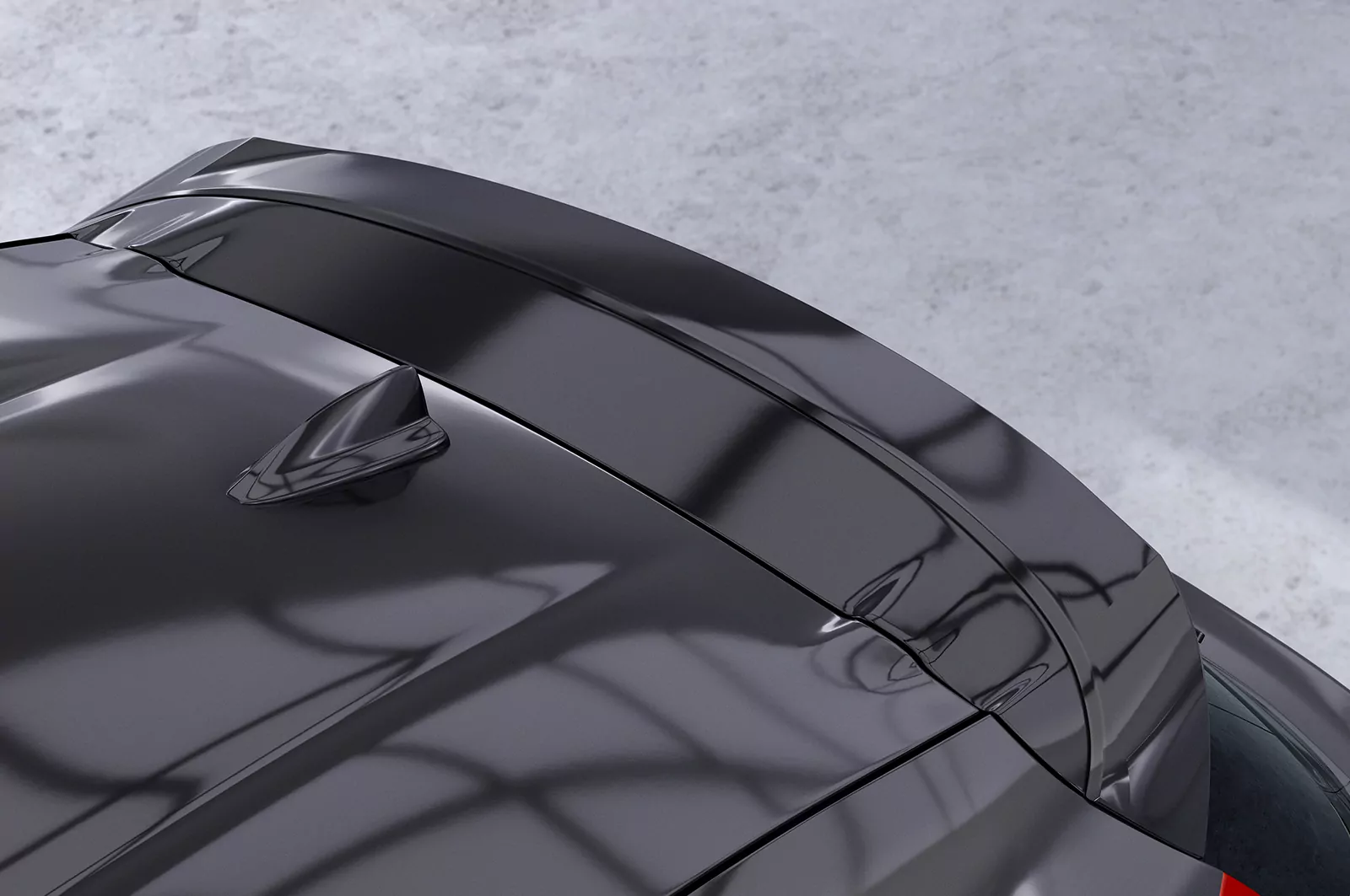 Heckflügel mit ABE für Toyota Yaris 4 / Mazda 2 (XP21) HF025 Schwarz Strukturiert