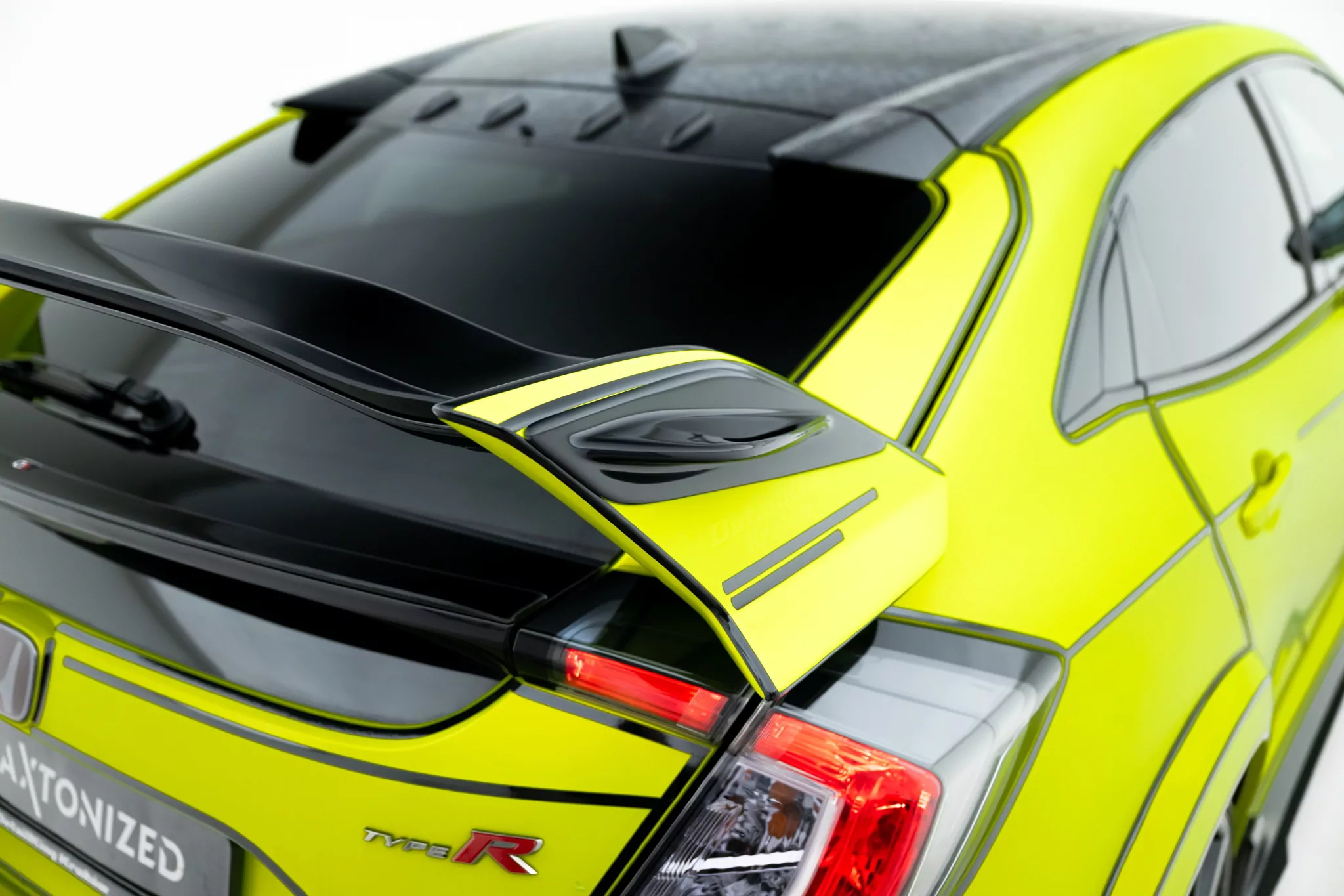 Spoiler Seiten Erweiterung Passend Für HONDA CIVIC X TYPE R Schwarz Hochglanz Schwarz Hochglanz