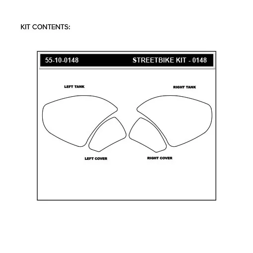 Stompgrip Traction Pad Volcano für Ducati Panigale V4 / R / S / SP / Speciale 18-21 Klar