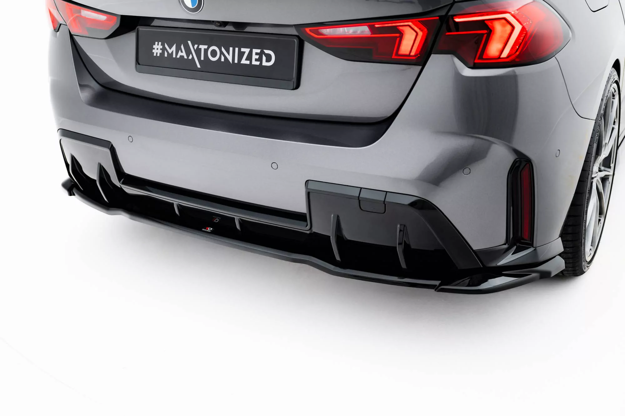 Hinten Splitter BMW 1er M-Paket F70 Schwarz Hochglanz