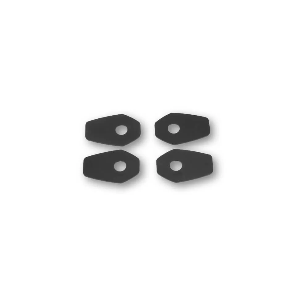HIGHSIDER smart Montageplatten Indy Spacer Schwarz Für diverse Kawasaki, Yamaha, Suzuki