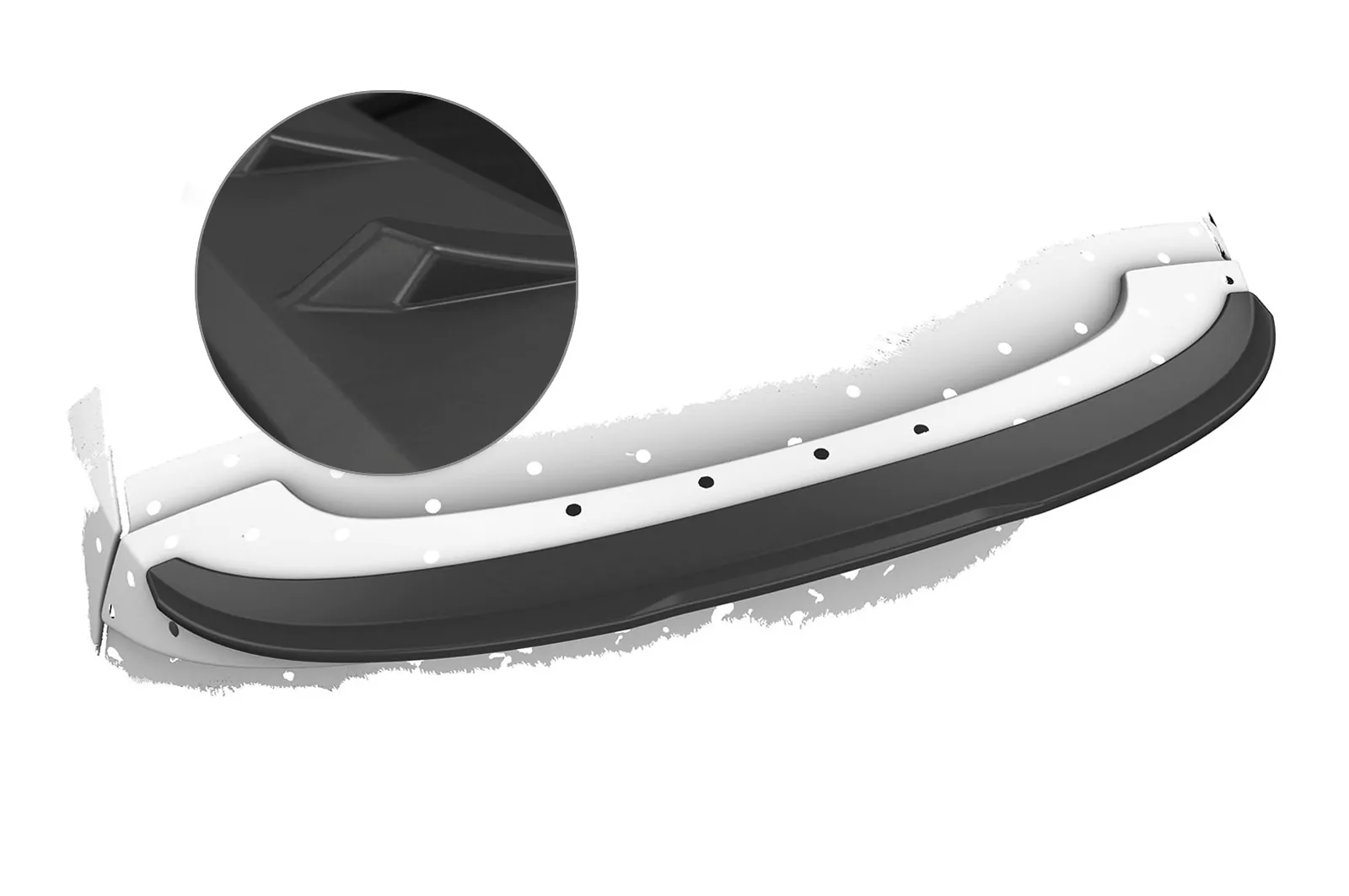 Heckflügel mit ABE für Renault Megane II RS Lackierfreundlich (schwarz matt)