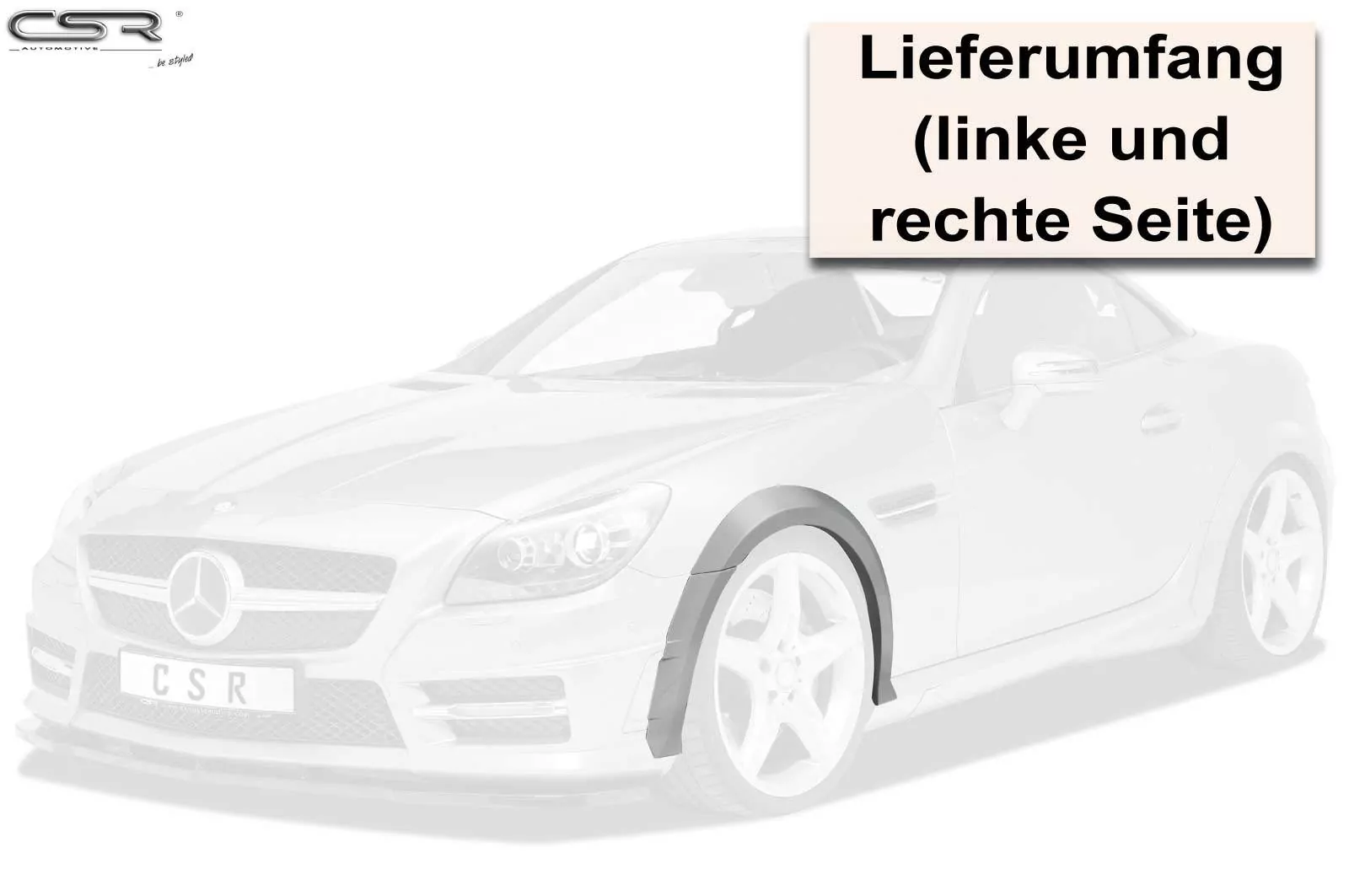 Kotflügelverbreiterung vorne für Mercedes Benz SLK / SLC R172 VB017