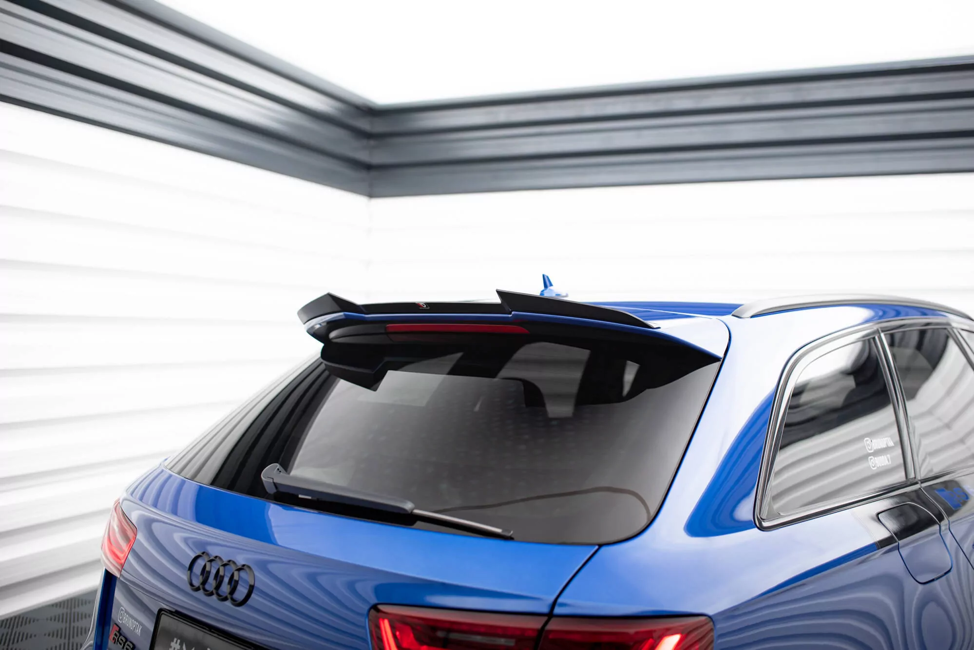 Spoiler CAP V.2 Passend Für Audi RS6 C7 Schwarz Hochglanz