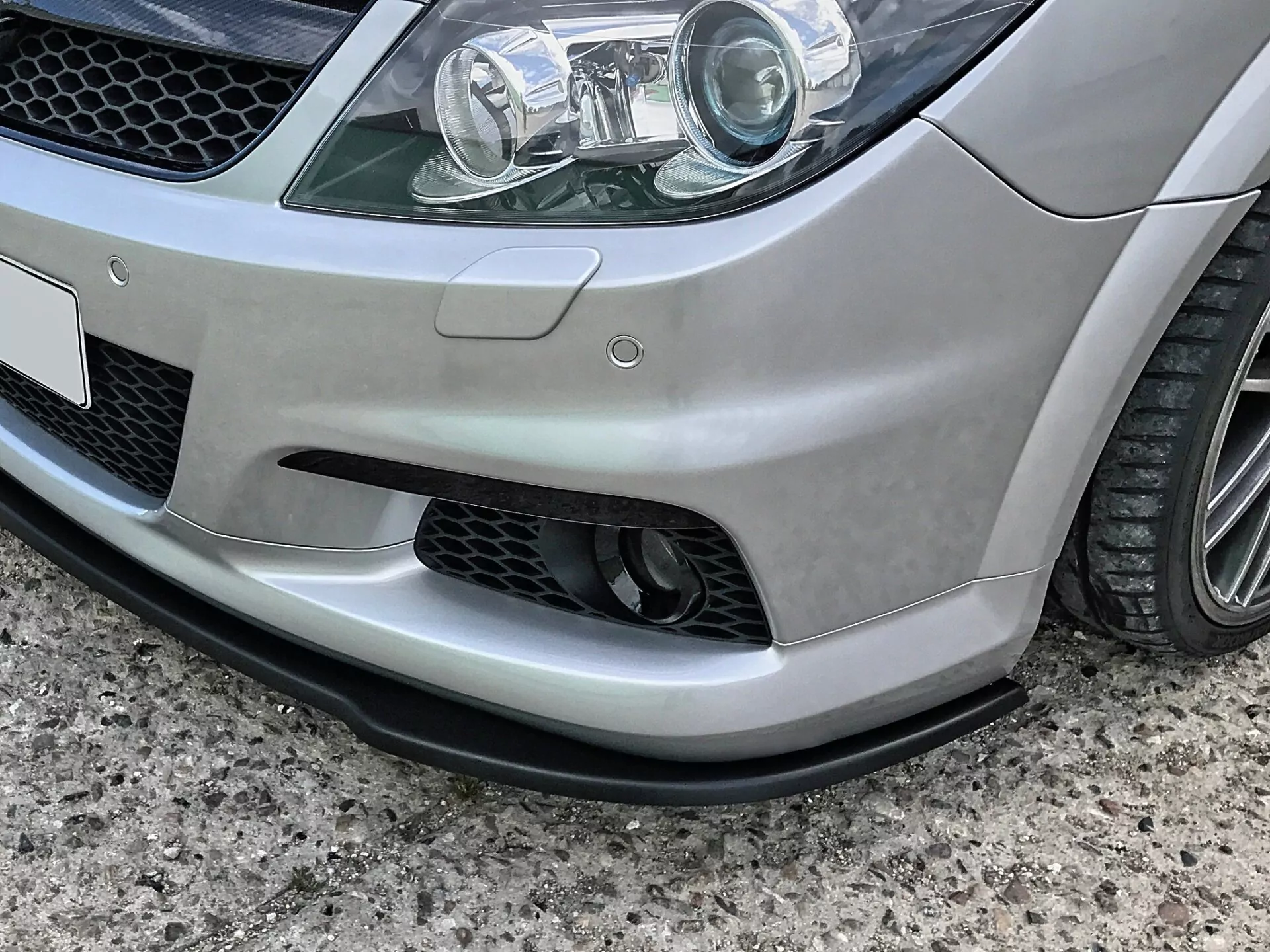 Spoilerschwert Frontspoilerlippe Splitter für Opel Vectra C OPC Facelift ABE