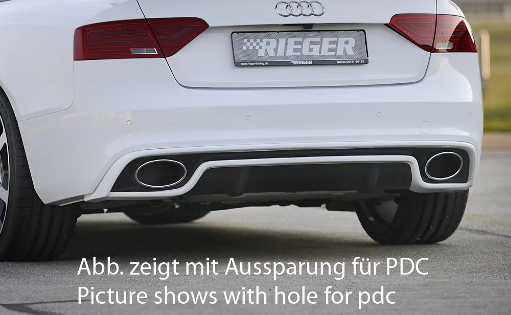 Audi S-Line Heckschürze (ohne Heckeinsatz) für Audi A5 (B8/B81) Sportback 10.11-06.16 (ab Facelift)