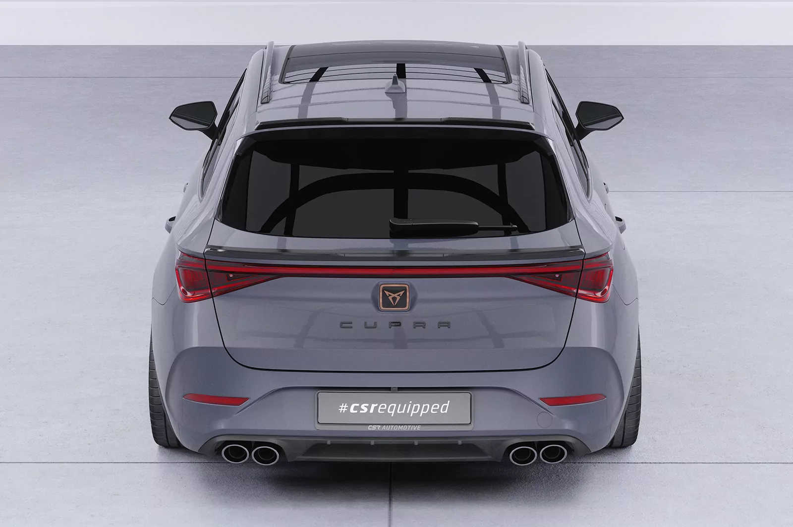 Heckflügel mit ABE für Seat / Cupra Leon 4 (Typ KL) ST HF146 Schwarz Strukturiert