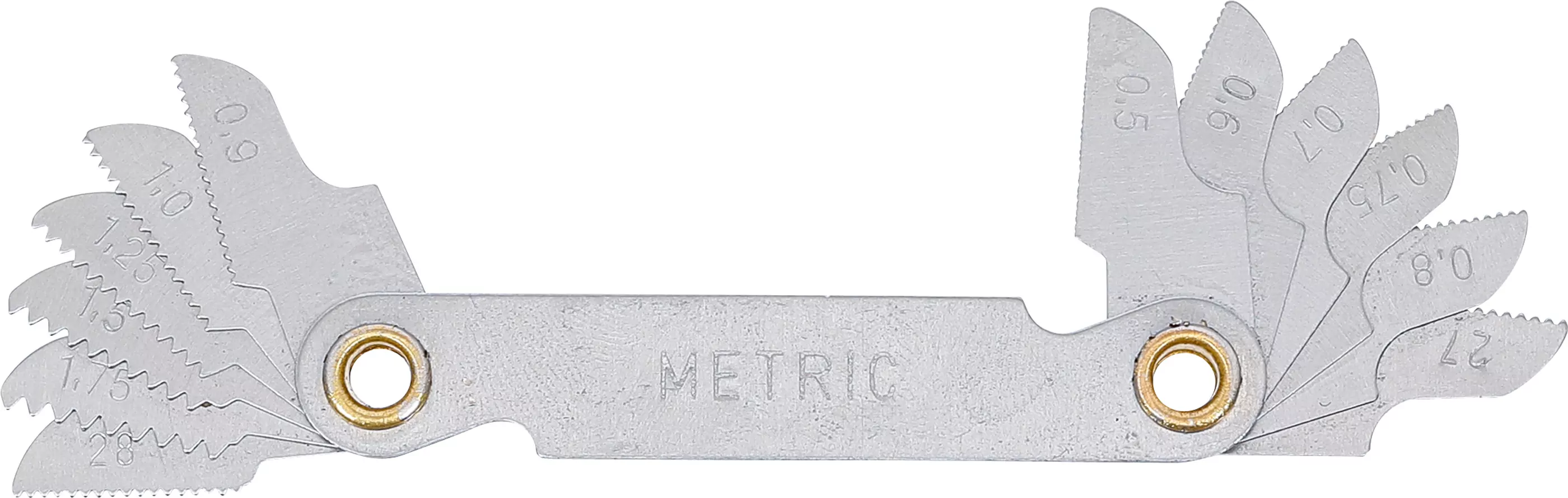 Gewindeschablone | 12 Blatt | metrisch 0,5 - 1,75 mm