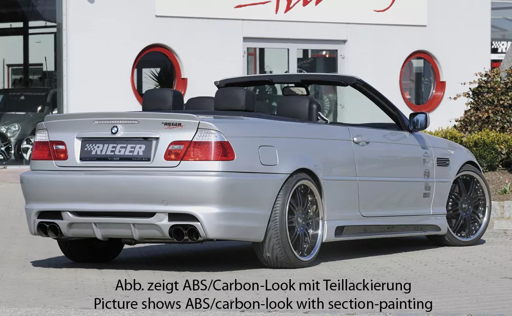 Rieger Seitenschweller rechts  carbon look für BMW 3er E46 Coupé 02.02- (ab Facelift)