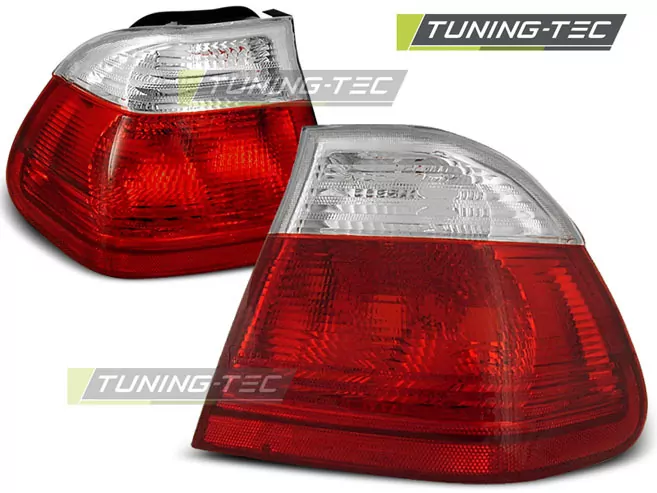Tail Lights Red White Fits Bmw E46 05.98-08.01 Sedan