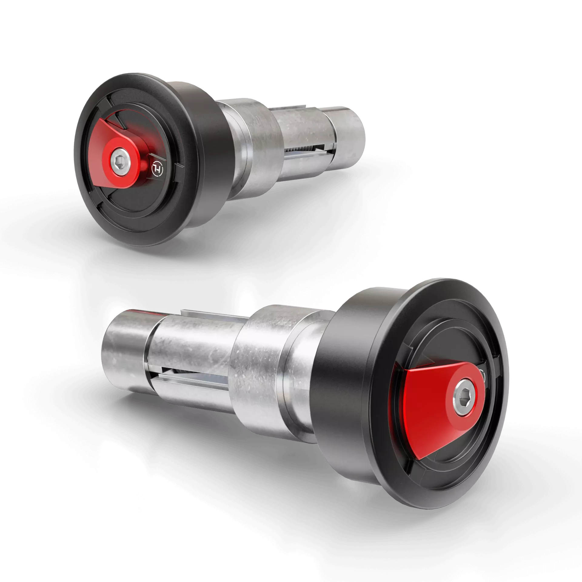 HIGHSIDER pro Enterprise Handlebar Ends Red (Pair)