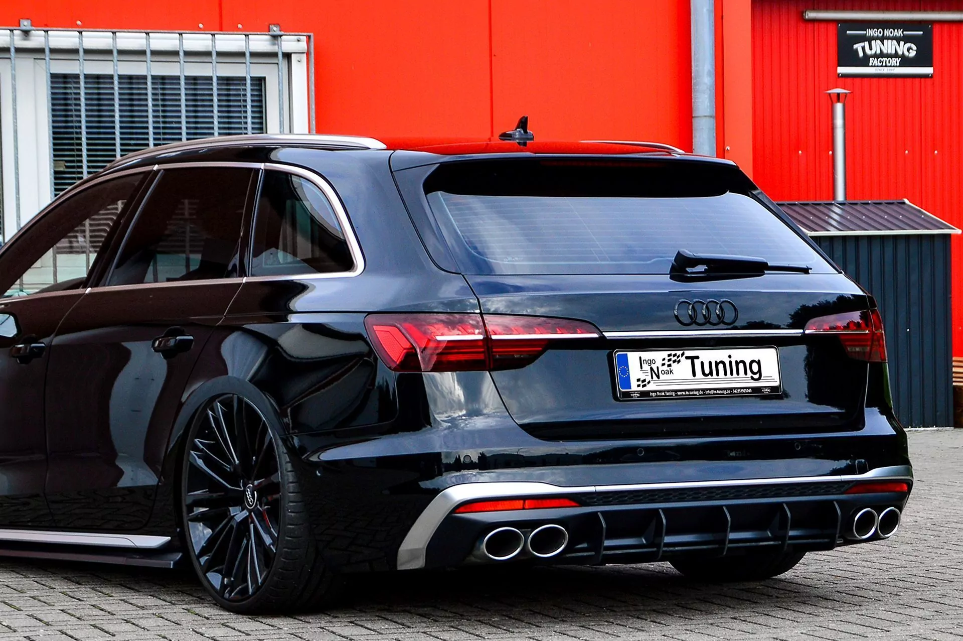 Gefräster Heckansatz aus ABS für Audi S4 B9 Facelift