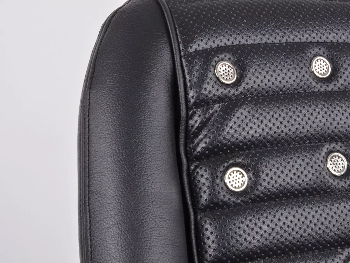 FK Oldtimersitze Auto Vollschalensitze Set Classic 1 Kunstleder schwarz ohne Kopfstütze inkl. Laufschienen