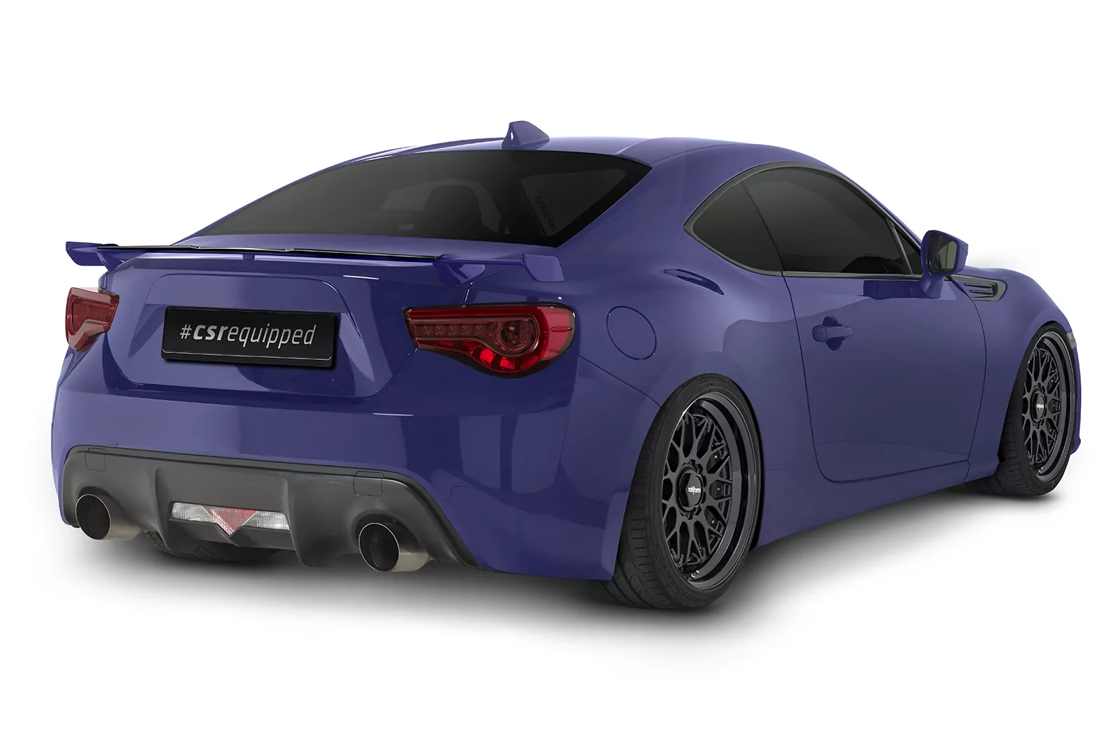 Heckflügel mit ABE für Subaru BRZ (Facelift) HF897 Schwarz Strukturiert