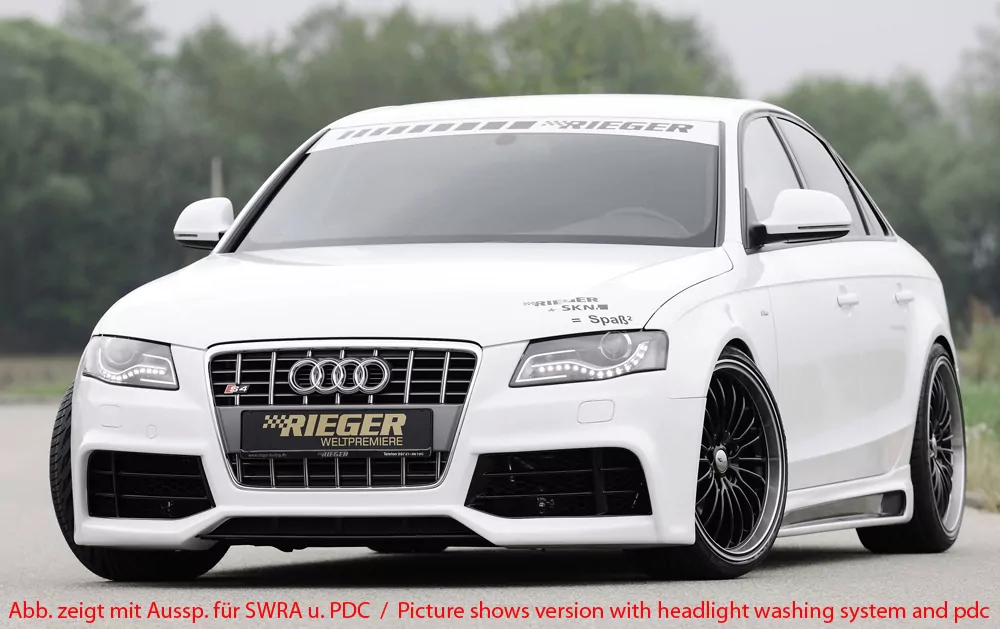 Rieger Spoilerstoßstange für Audi A4 (B8/B81) - Avant 11.07-12.11 (bis Facelift) carbon optik