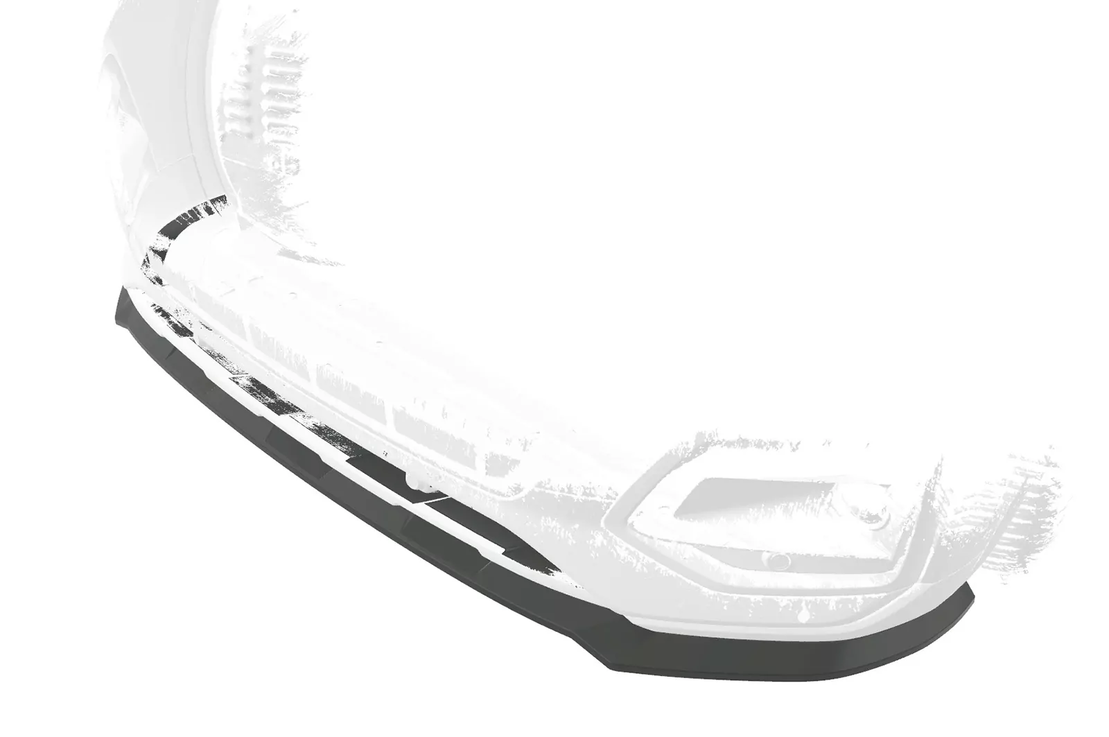 Cup-Spoilerlippe mit ABE für Audi Q5 (FY/FYT) CSL590 Schwarz Strukturiert