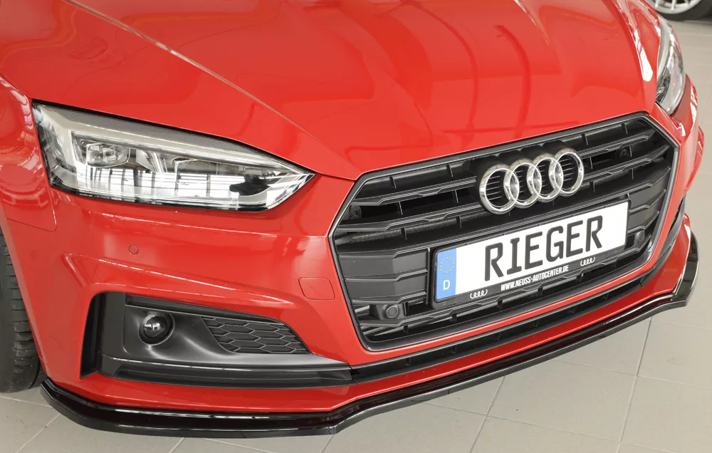 Rieger Spoilerschwert für Audi A5 (B9/F5) | Coupé 07.16-12.19 (bis Facelift) für orig. S-Line Frontschürze