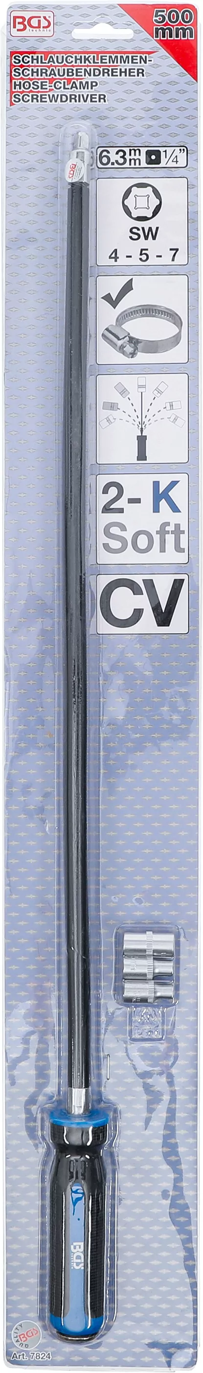 Schlauchklemmen-Schraubendreher-Set | 6,3 mm (1/4") | 500 mm