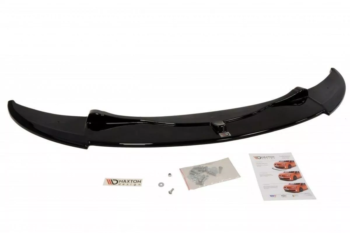 Front Ansatz Passend Für BMW M3 E92 / E93 (vor Facelift Passend Für M Performance-Splitter) Schwarz Hochglanz