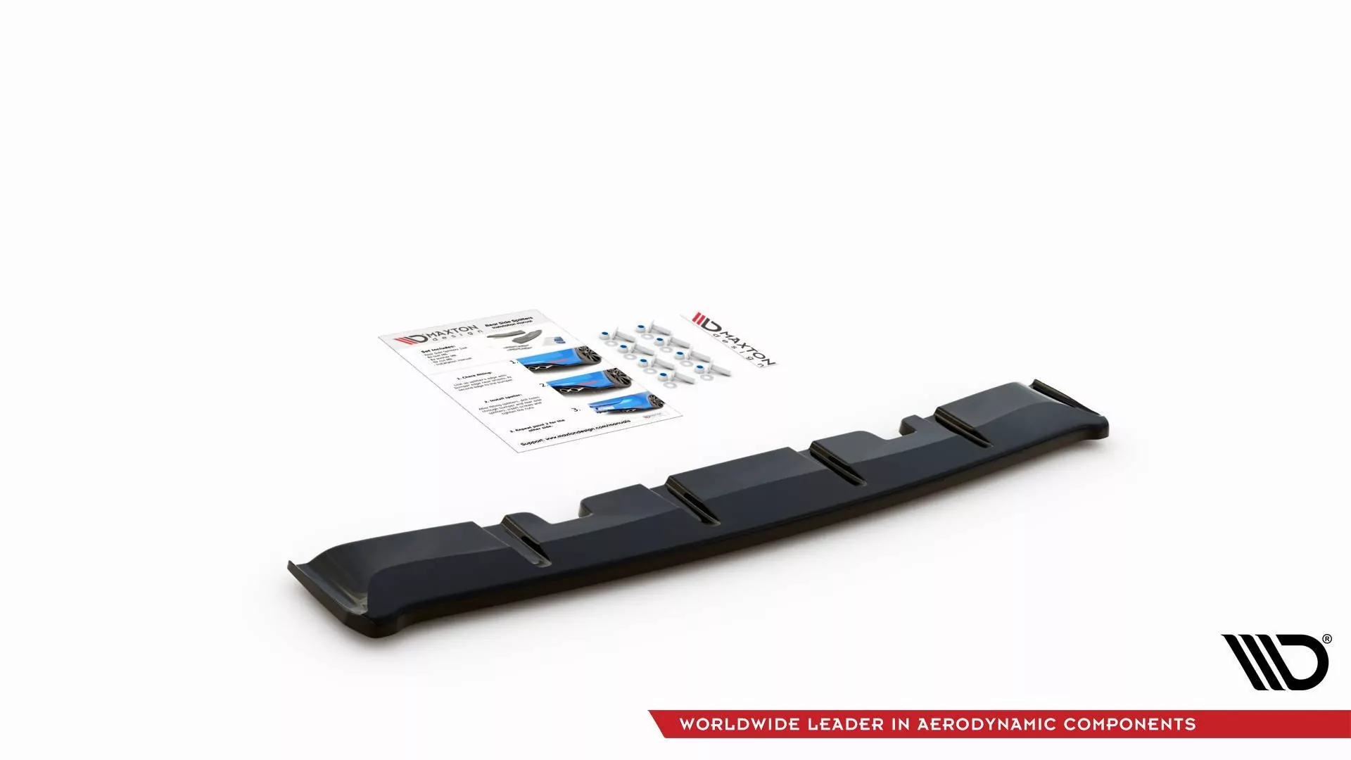 Mittlerer Diffusor Heck Ansatz Für Volkswagen Golf 8 GTI Clubsport Schwarz Hochglanz