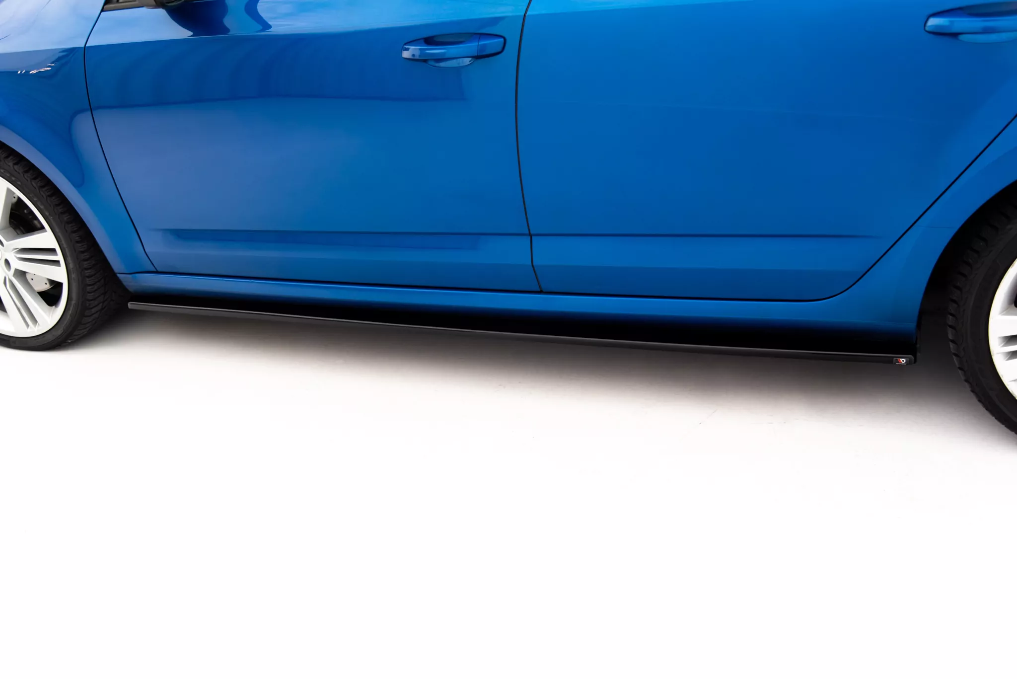 Seitenschweller Ansatz Passend Für Passend Für SKODA OCTAVIA III RS FL UND Vor FL Schwarz Hochglanz Schwarz Hochglanz