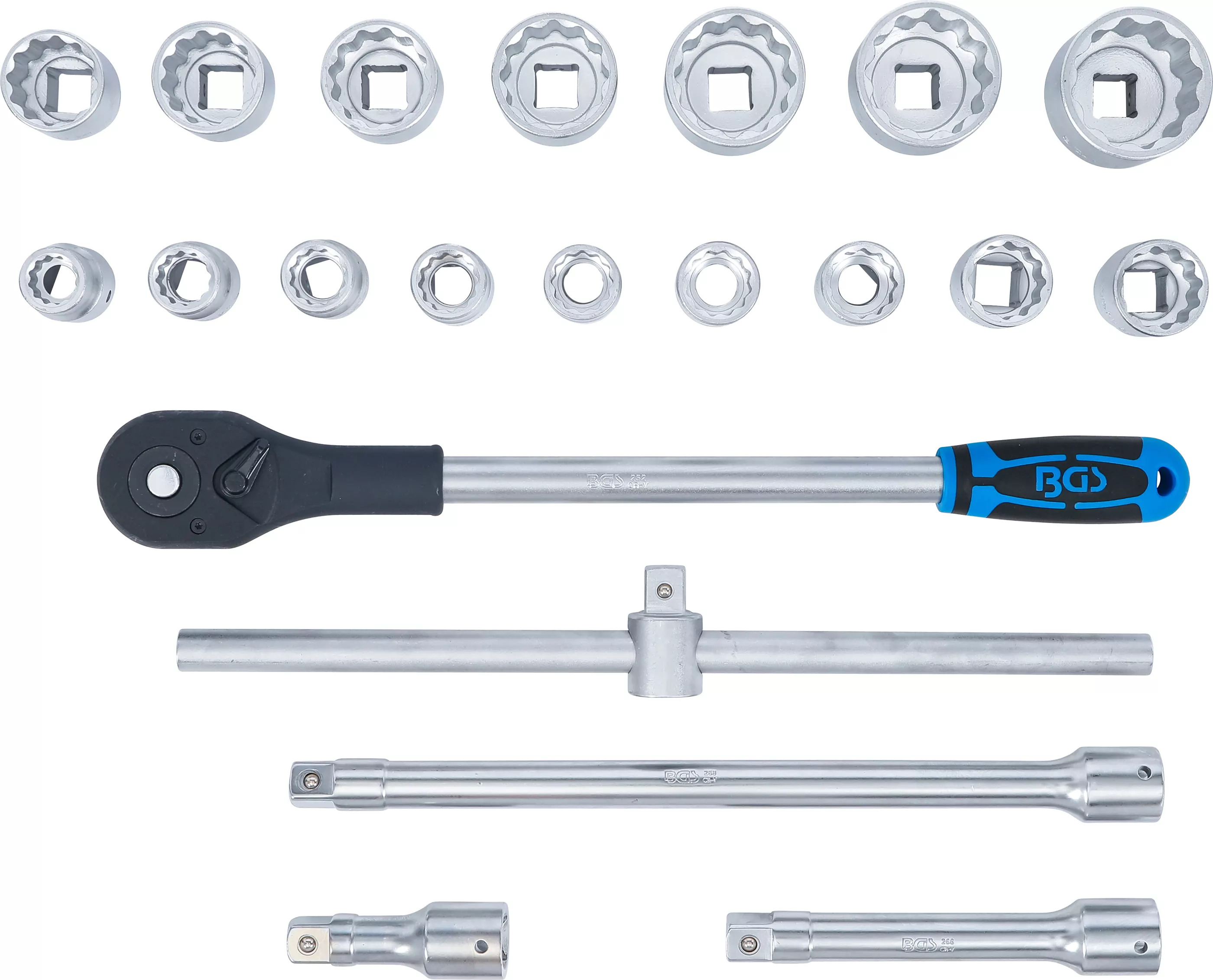 Steckschlüssel-Satz Zwölfkant | Antrieb 20 mm (3/4") | 21-tlg.