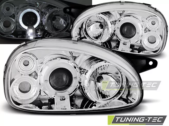 OPEL CORSA B 02.93-10.00 ANGEL EYES CHROME  