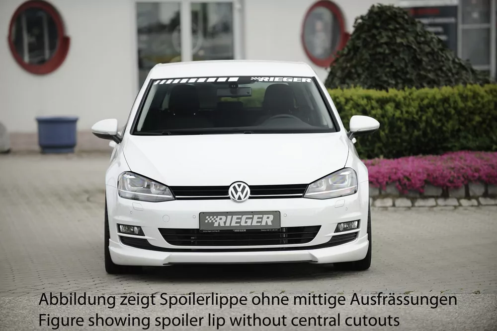 Rieger Spoilerlippe für VW Golf 7 - 3-tür. 10.12-12.16 (bis Facelift) carbon optik