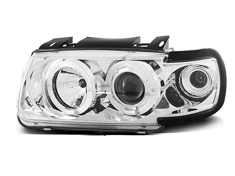 HEADLIGHTS ANGEL EYES CHROME fits VW POLO 6N 10.94-09.99 HATCHBACK