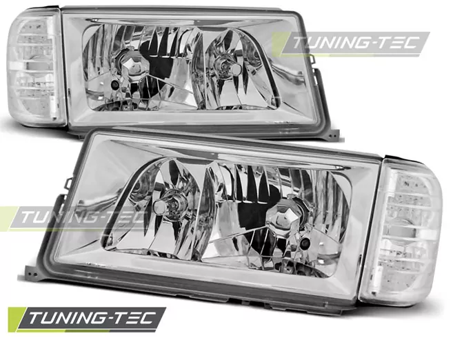 HEADLIGHTS CHROME fits MERCEDES W201/190 12.82-05.93