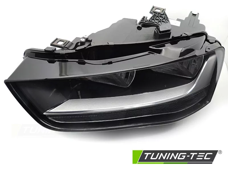 Headlight Black Left Side Tyc Fits Audi A4 B8 12-15