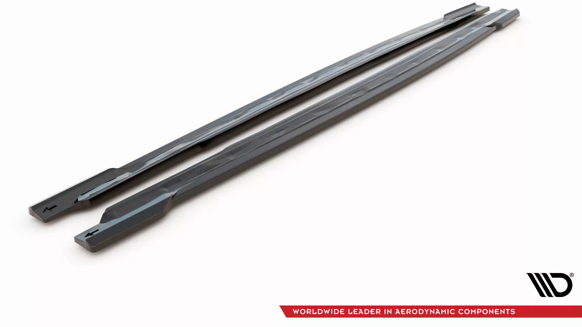 Seitenschweller Ansatz Für Audi RS5 Sportback F5 Facelift Schwarz Hochglanz