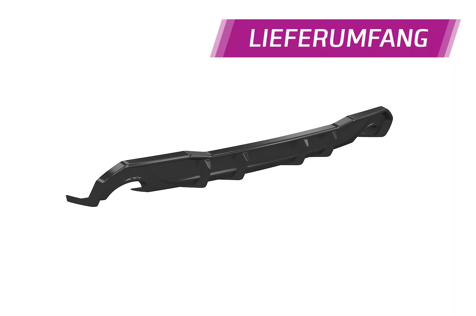 Heckansatz für BMW 3er F34 HA444 Schwarz Strukturiert