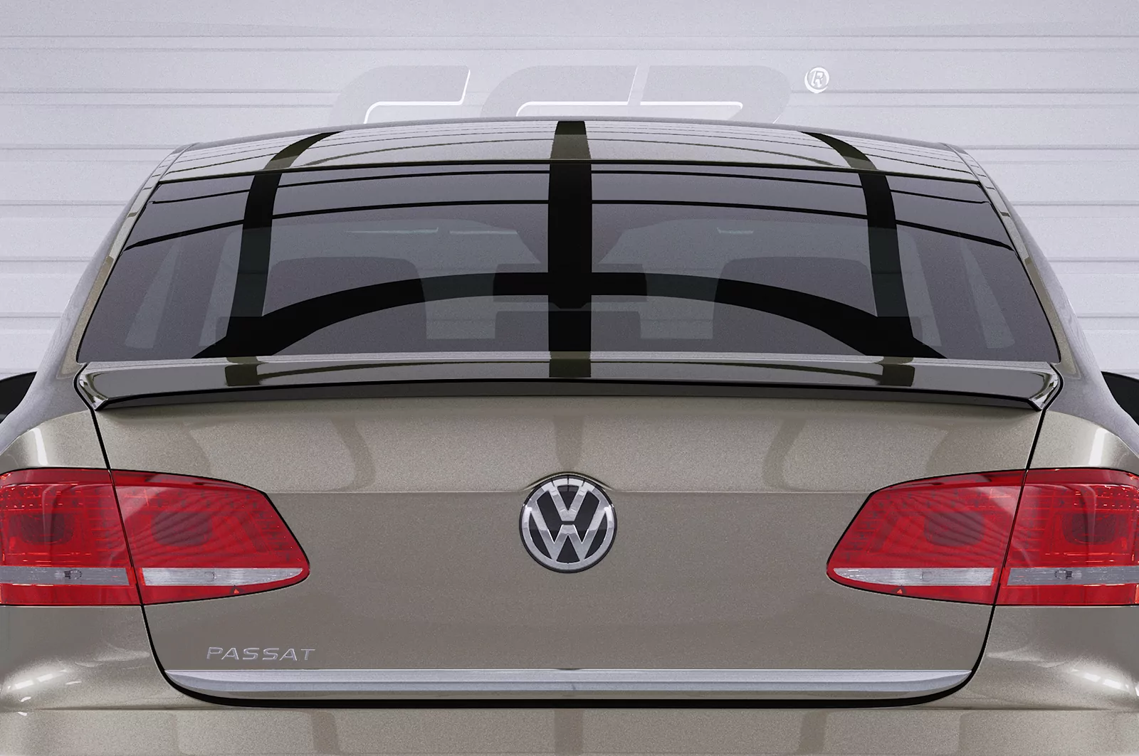 Heckflügel mit ABE für VW Passat B7 Typ 3C HF605 Strukturiert (schwarz matt)